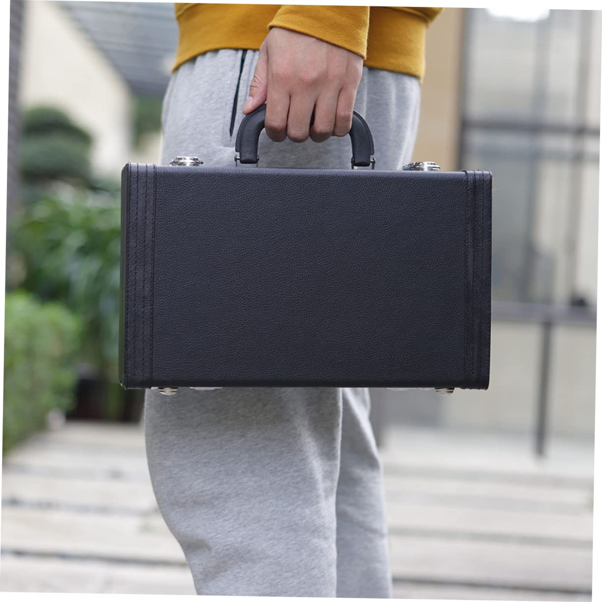 VICASKY Clarinet Case Gig Bag Padded Leather Hard Shell Instrument Carrying Case