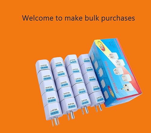 Miniatura 3 de Hjk (2 piezas) Adaptador de enchufe de alimentación, tercera clavija de puesta a tierra, UE Europa, Reino Unido, Asia, Australia, China, Japón a