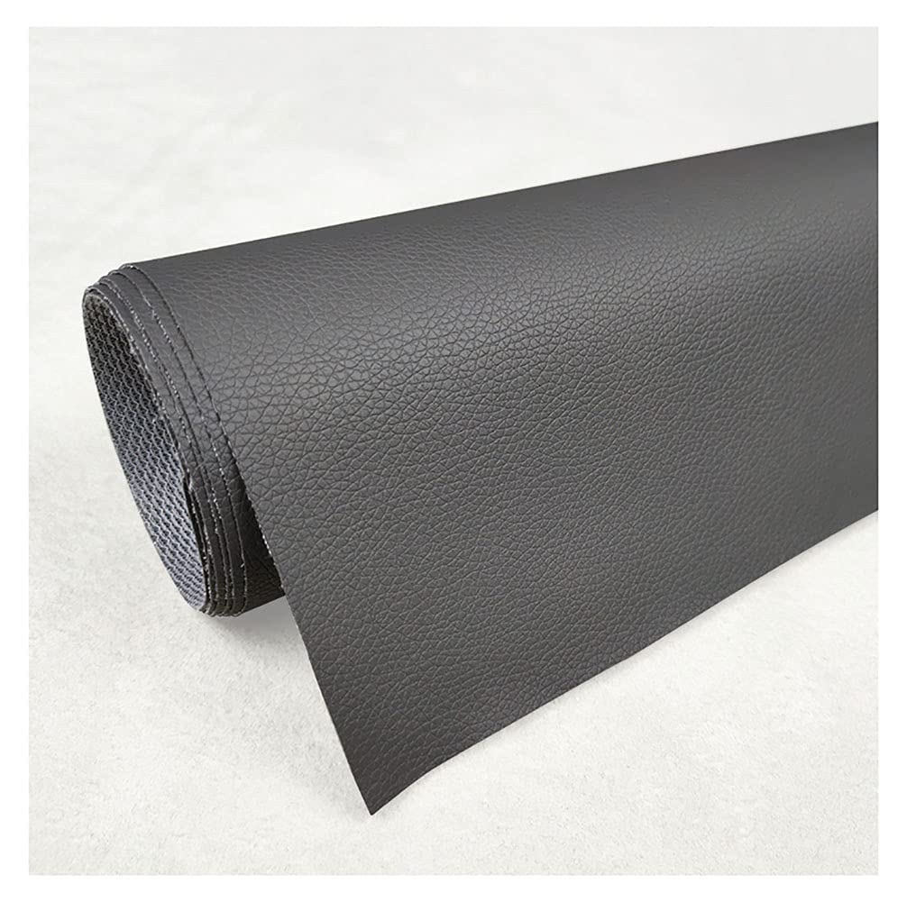 Matière imitation cuir gris haut de gamme, rouleau de similicuir souple 1,6X7m pour tapissier