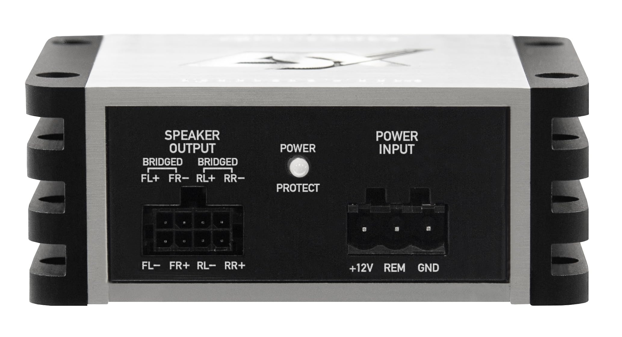 ESX QUANTUM QS-FOUR-ISO - Amplificateur ultra-compact pleine gamme de classe D avec 240 W RMS à seulement 90 x 35 x 80 mm | Faisceau de câblage ISO Plug & Play inclus | ESX Car Audio