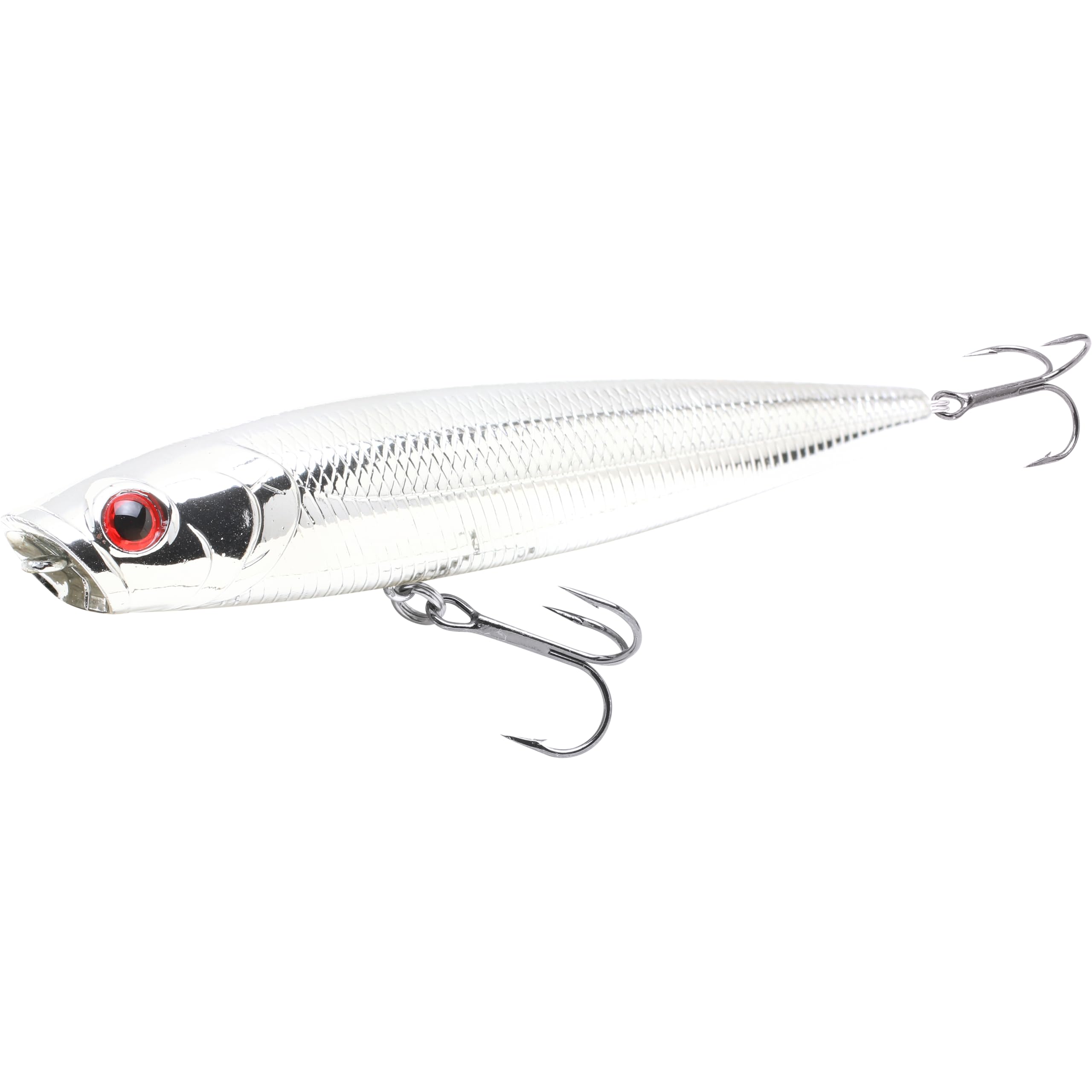 LUCKY CRAFT Gunfish 115NF Top Water Bass Fishing Lures, 4.5” Floating Lure with Cupped Mouth, Freshwater Trout and Bass Lures Fishing Gear, Accessories for Tackle Box, 074 Chrome : Sports & Outdoors