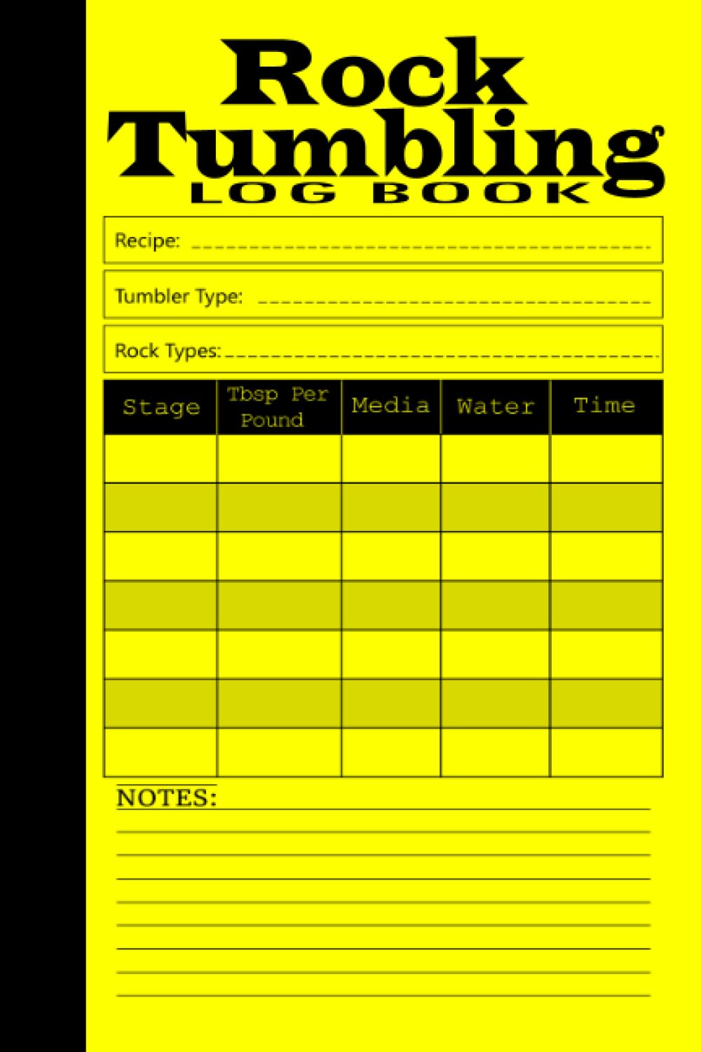 Rock Tumbling Log A Journal to Record Your Rock Tumbling Experiments