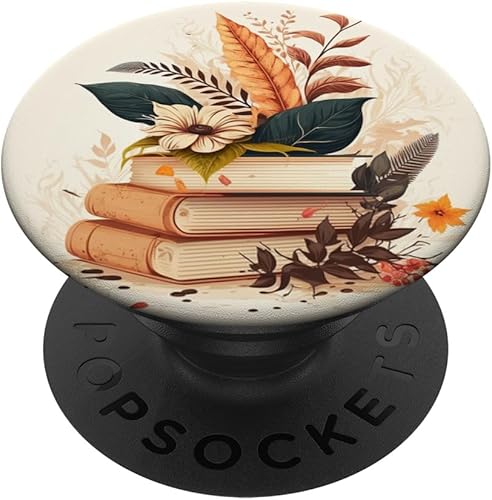 amante de los libros biblioteca de lectura linda lectura PopSockets intercambiable PopGrip