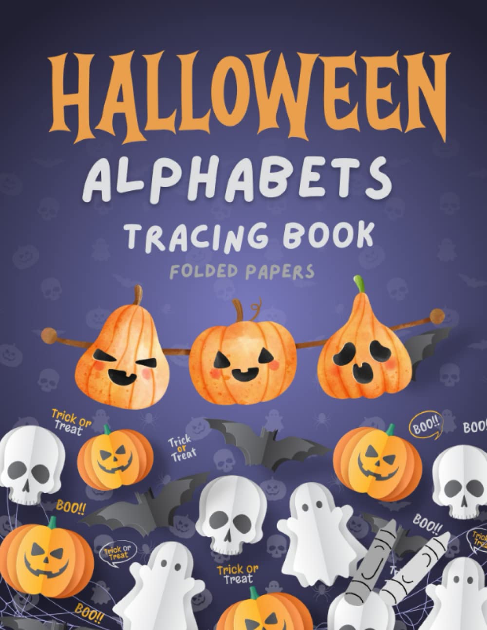 Halloween Alphabet Tracing Book for Kids: Happy Halloween Cute Alphabet Tracing Book For kids ages 4 - 8, Gift Book, Holiday Activity Book (Halloween kids coloring book)