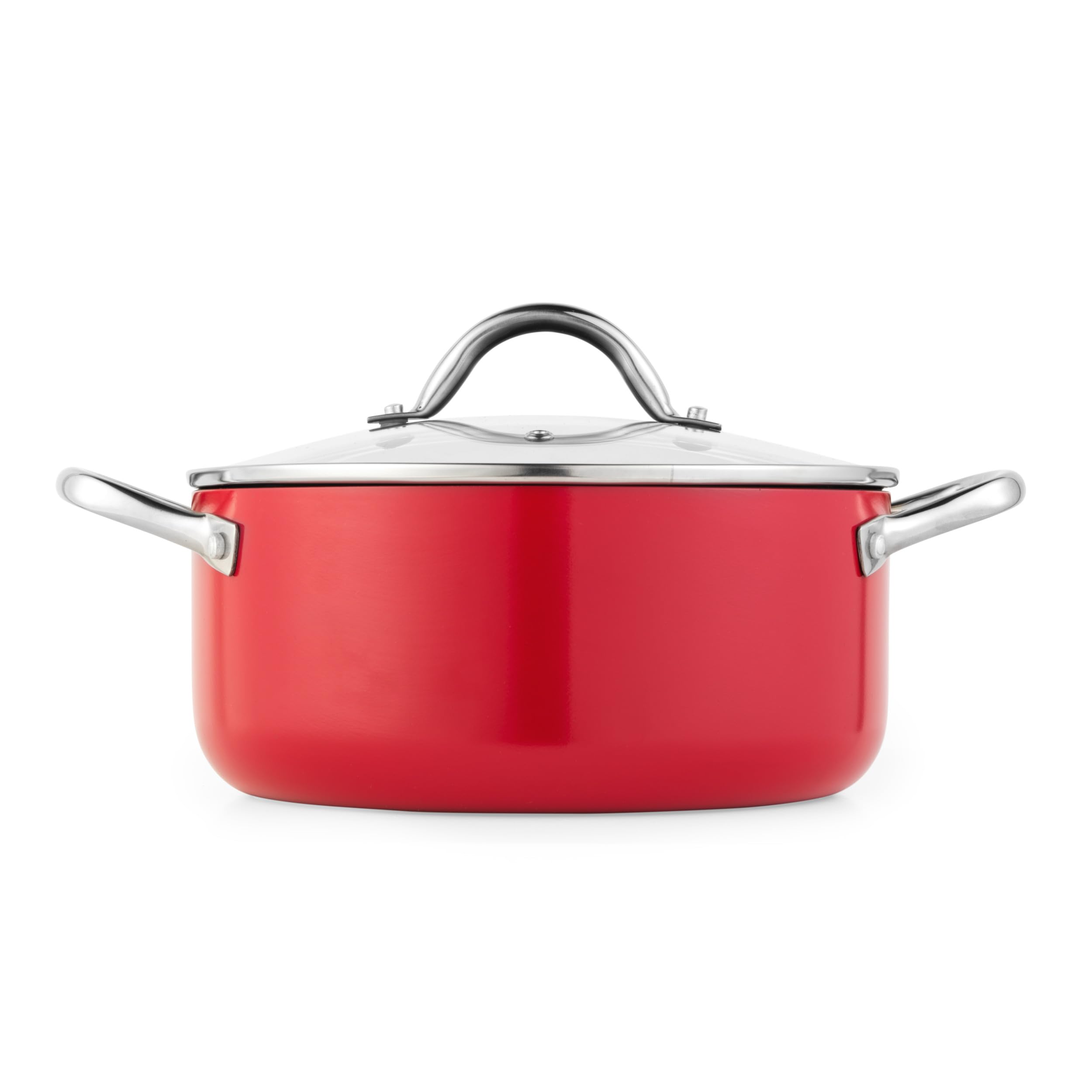 Russell Hobbs Riviera Kochgeschirr-Set, 4-teilig, Keramik-Antihaft | Pressaluminium, PFAS-freie Keramikbeschichtung, induktionsgeeignet, ofenfest bis 220 °C, 24 cm Pfanne, 16 cm Topf, 20/24