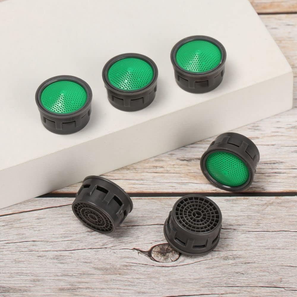 5Pcs Faucet Aerator, Female Thread Faucet Nozzle Replacement Parts Adapter Filter Bubbler Spout, Kitchen Sink Aerators Water Saving Faucet Accessories