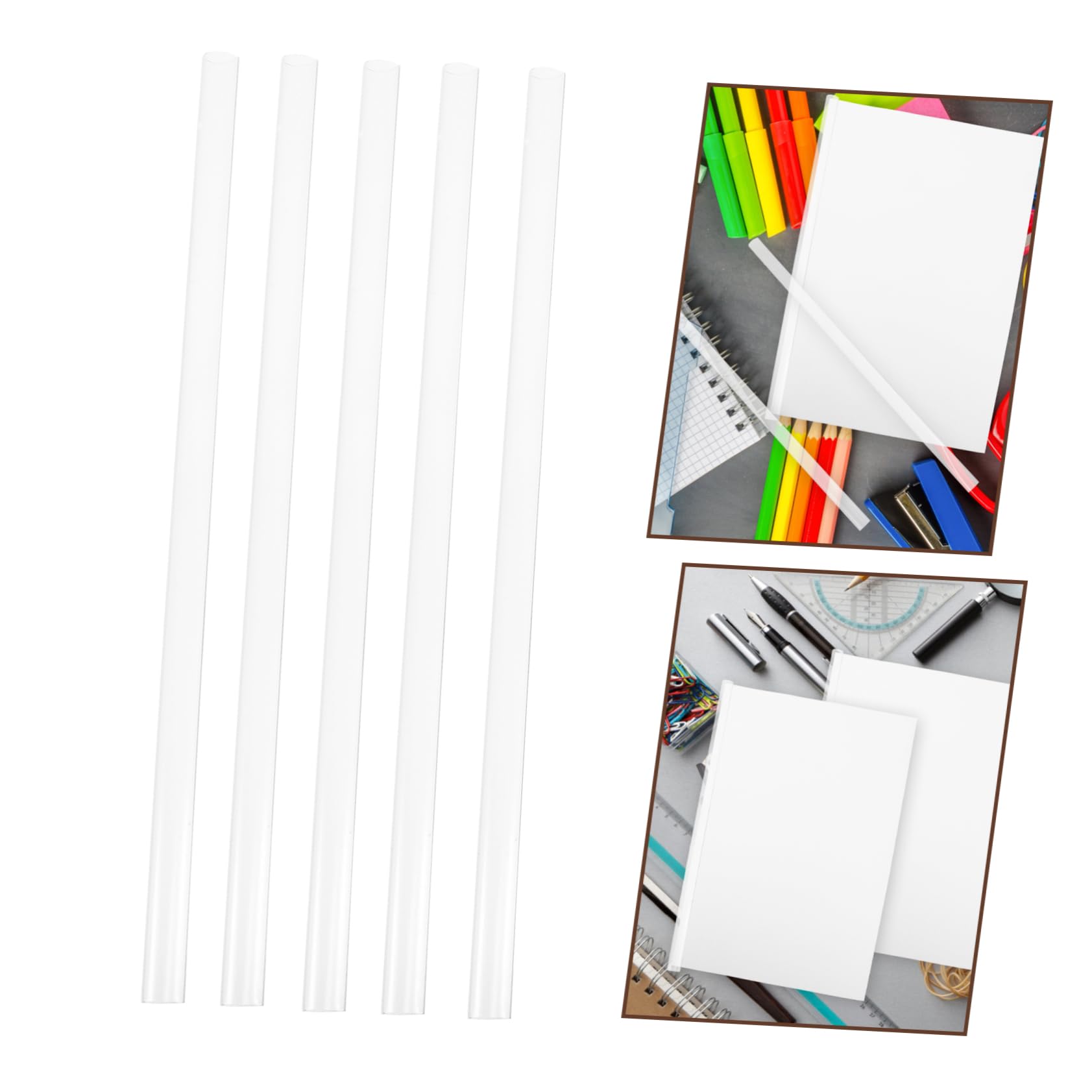 NUOBESTY 5 Zestawów Folder Wiążące Pręty Slajdów Spoiwa Do Klipów Do Książek Plastikowe Klipsy Papier Spoiwa Z Tworzywa Sztucznego Slajdów Spoiwa Klipy Do Oprawy Książek Pull Pręt 10 sztuk*5