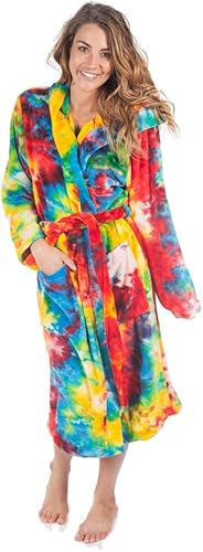 Miniatura 3 de Forever Lazy Batas de baño para mujeres y hombres, con capucha, suave, forro polar coral mullido