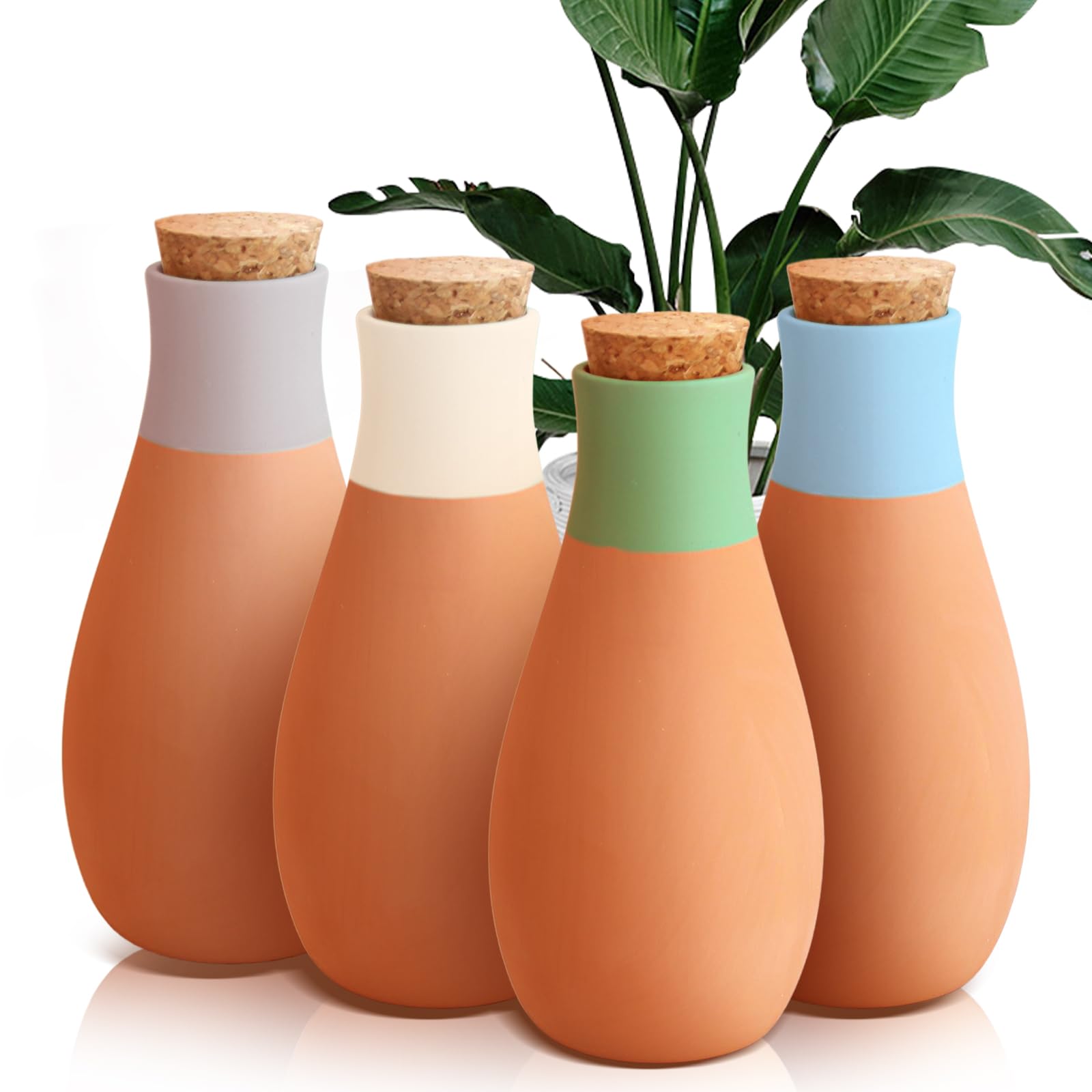 Cloud-Rolling 4PCS Terracotta Watering Spikes 400 mL