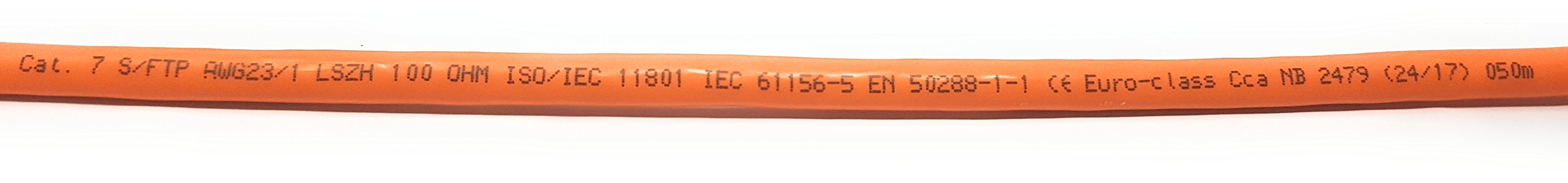 25M Cavo Ethernet Cat 7 Bobina Senza Alogeni 1000 MHz - Cavo di Rete Super Veloce in Rame PoE/PoE+