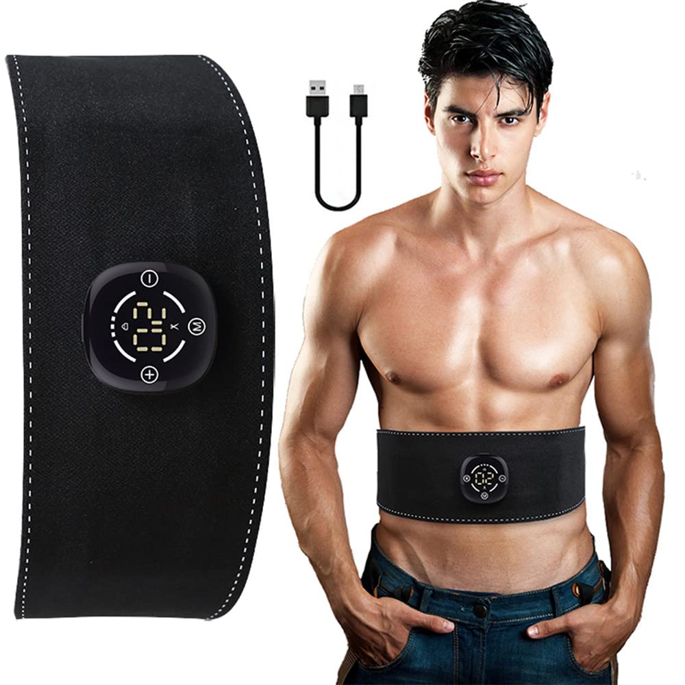 10Trybów 20Poziom Stymulator Mięśni Abs Elektryczny Trener Ems Toner Usb Akumulator Wibracje Brzucha Pas Fitness Ciało Talia Brzuch Utrata Masy Ciała
