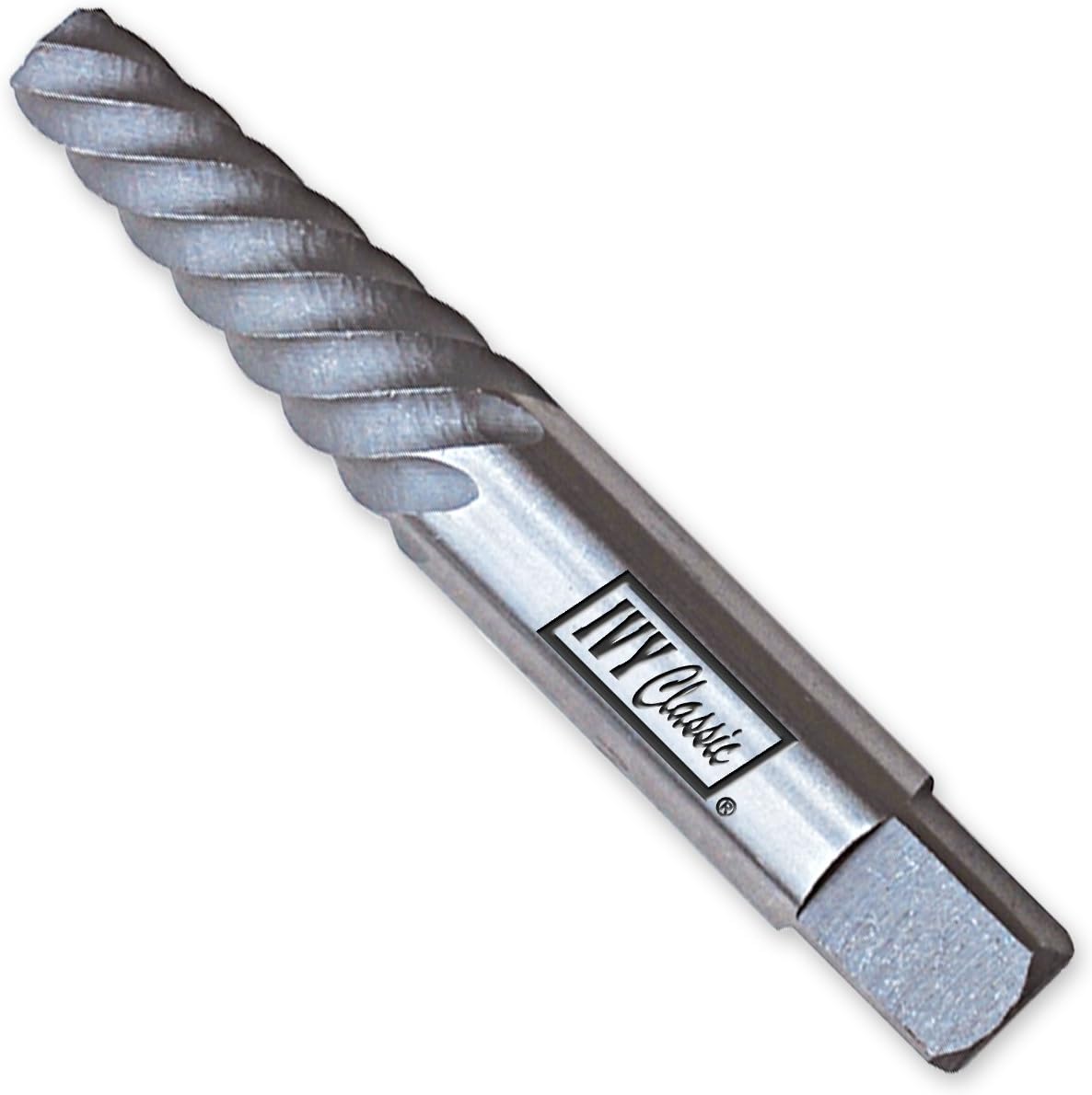 IVY Classic 01356 Chrome Alloy-Steel No. 6 Spiral Screw Extractor, Removes Screws 5/8 - 7/8-Inch, 1/Card