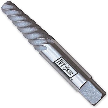 IVY Classic 01353 Chrome Alloy-Steel No. 3 Spiral Screw Extractor, Removes Screws 7/32 - 9/32-Inch, 1/Card