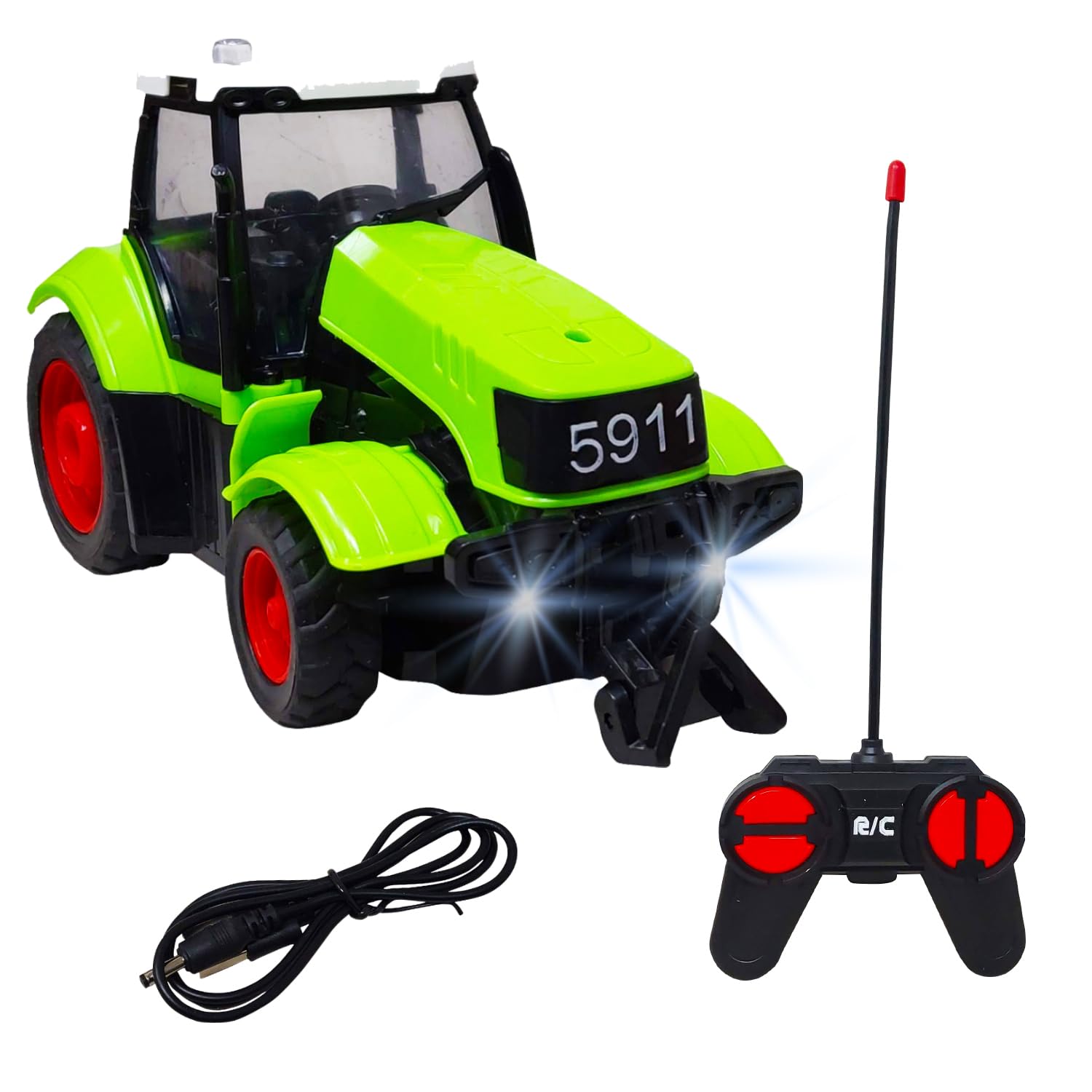 PARTEET Rechargeable 4 Function Remote Control Farmer Tractor with 1 Remote and 1 Charging Cable, Attractive Farmer Tractor with Light for Kids (Green/RED) (B0CY57SH5K) Amazon Price History, Amazon Price Tracker