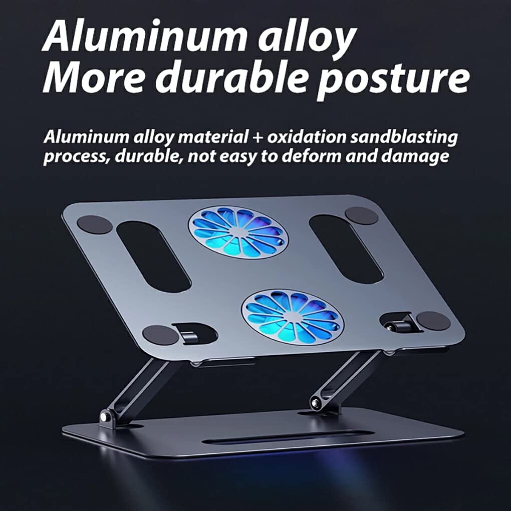 IOIUSKKU Soporte para computadora portátil para Escritorio Base Ajustable Diseño ergonómico Estante de aleación de Aluminio portátil Soporte de Escritorio Suministros de Oficina