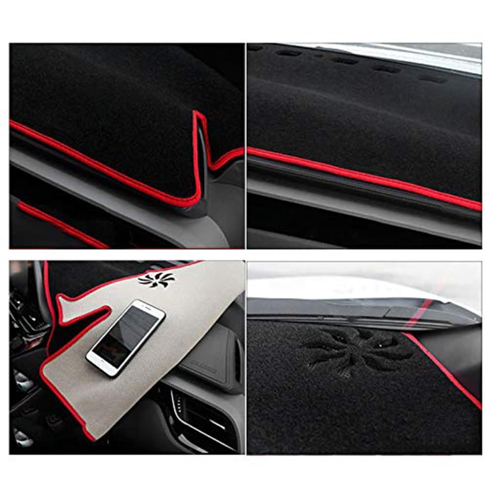 Tappetino Copri Cruscotto Auto per Toyota Land Cruiser Prado J120 120 2003-2009,Antiscivolo Interna Protezione Accessori Copertura cruscotto Auto,A-LHD