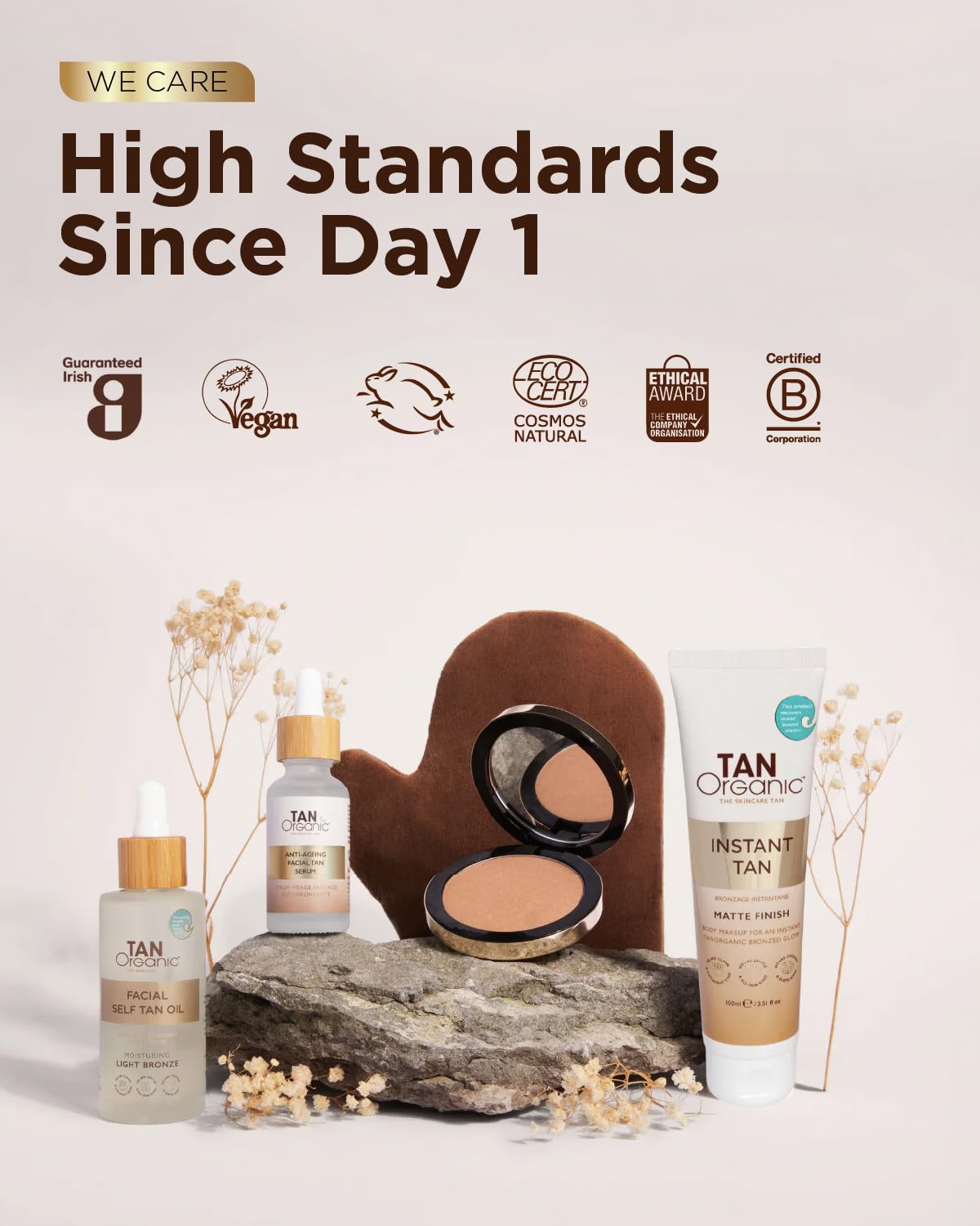 TanOrganic Huile Autobronzante 100ml | Autobronzant Bio pour Visage & Corps | Bronzage Léger et Naturel avec Vitamine E | Vegan et Sans Traces avec Aloe Vera & Huile d'Argan | Résistant au Transfert