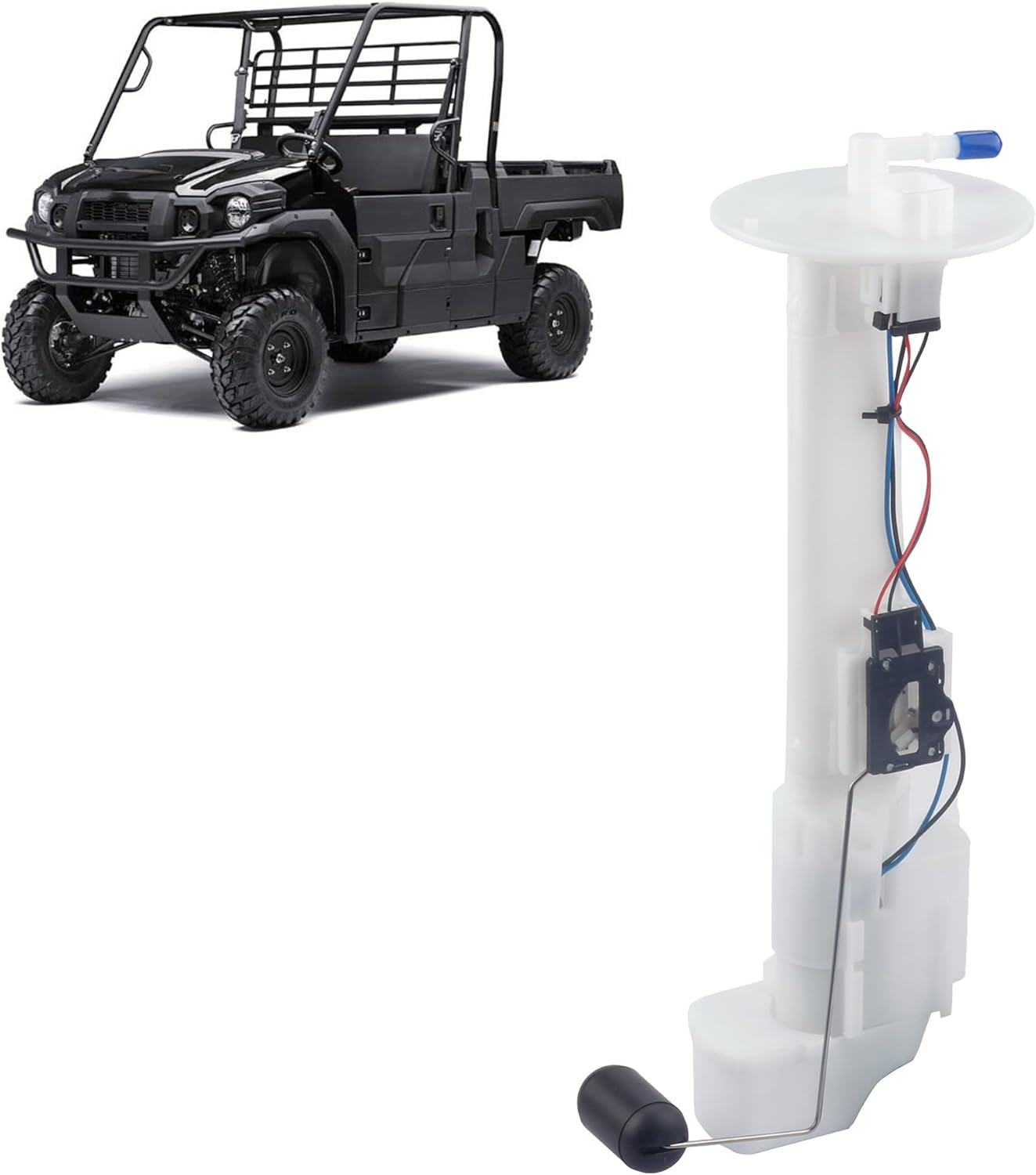 Dasbecan 49040-0716 Electric Fuel Pump Module Assembly Compatible with Kawasaki Mule Pro FX FXT 2016-2020 Teryx Teryx4 800 2014-2020 Teryx4 750 2012-2013 49040-0733 49019-0013