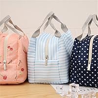 Vista 5 de LLLY - Lonchera térmica portátil con aislamiento térmico para picnic, bolsa Bento para almacenamiento de alimentos, bolsa de almuerzo