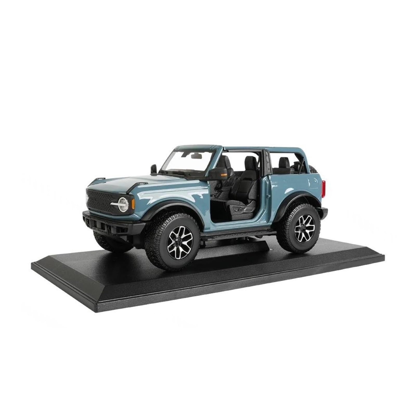 BANKOTO Diecast Car 1:18 For Ford For Bronco For Badlands 2021 Static Die Cast Vehicles Collectible Model Car Collectible(Blue)