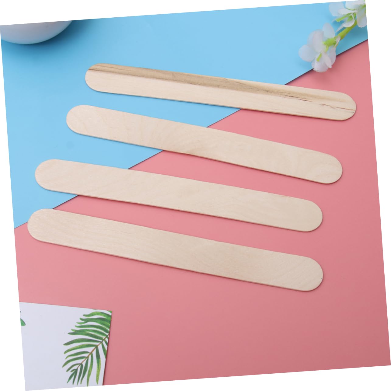 50pcs Wax Sticks for Hair Removal Wooden Applicator Spatula for Easy Application Versatile Waxing and Beauty Tool for Home and Salon Use