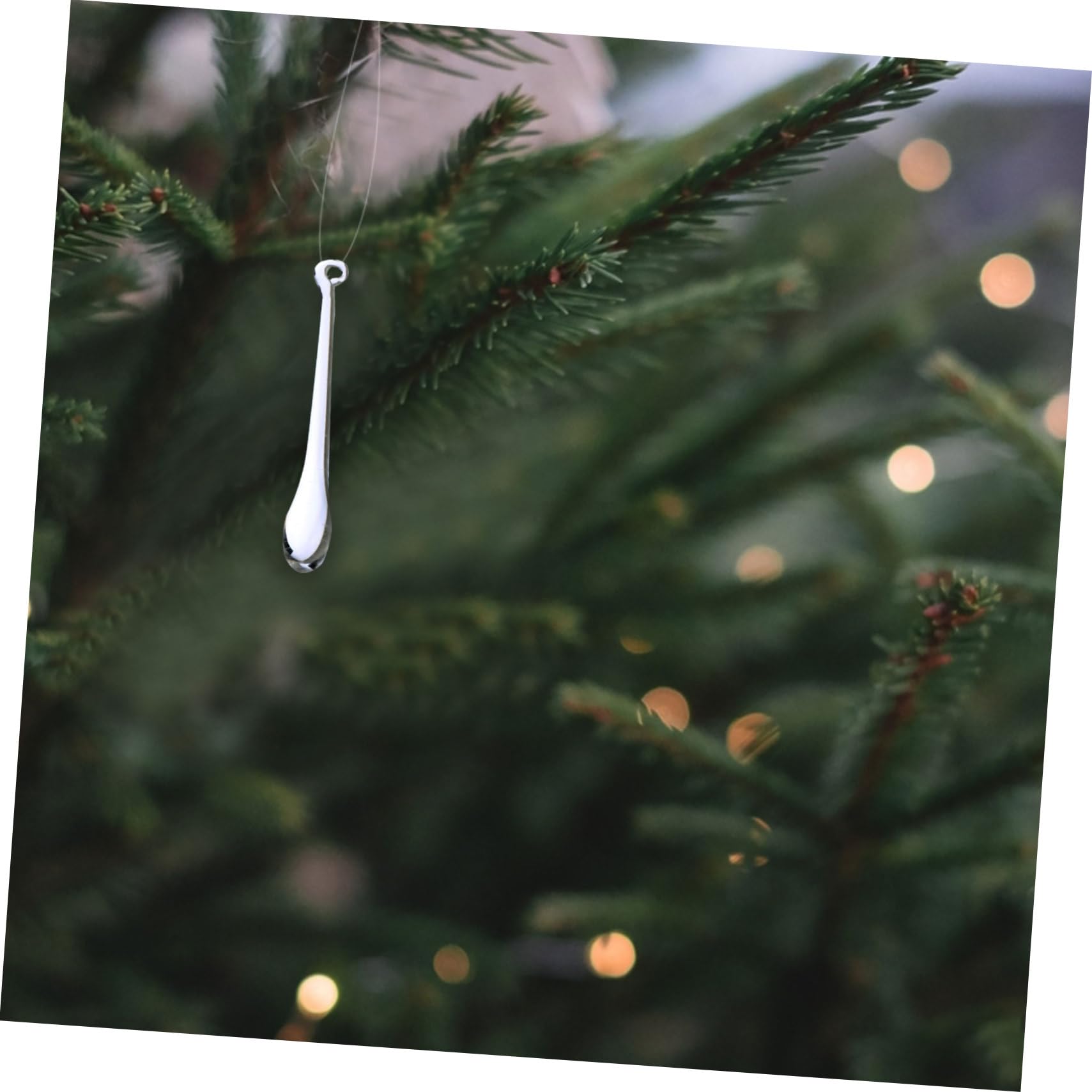 IMIKEYA 2St Weihnachtsacryl weihnachtsdeko winterdeko weihnchtsdeko Christbaumschmuck hängende transparente Schneeflocken aus Acryl Eiszapfen hängen Acryl-Kristallornamente