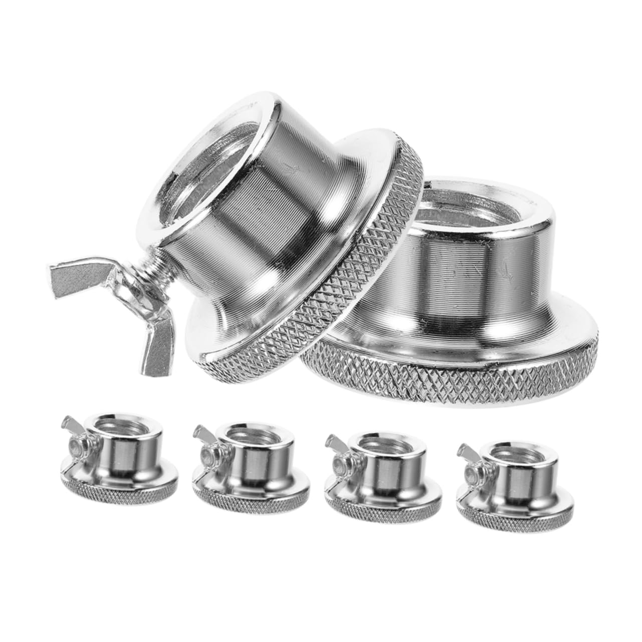 Kisangel 6pcs Barbell Lock Collars Durable Cast Iron Nuts for Dumbbell and Barbell Easy Install Slip Design for Secure Weight Lifting