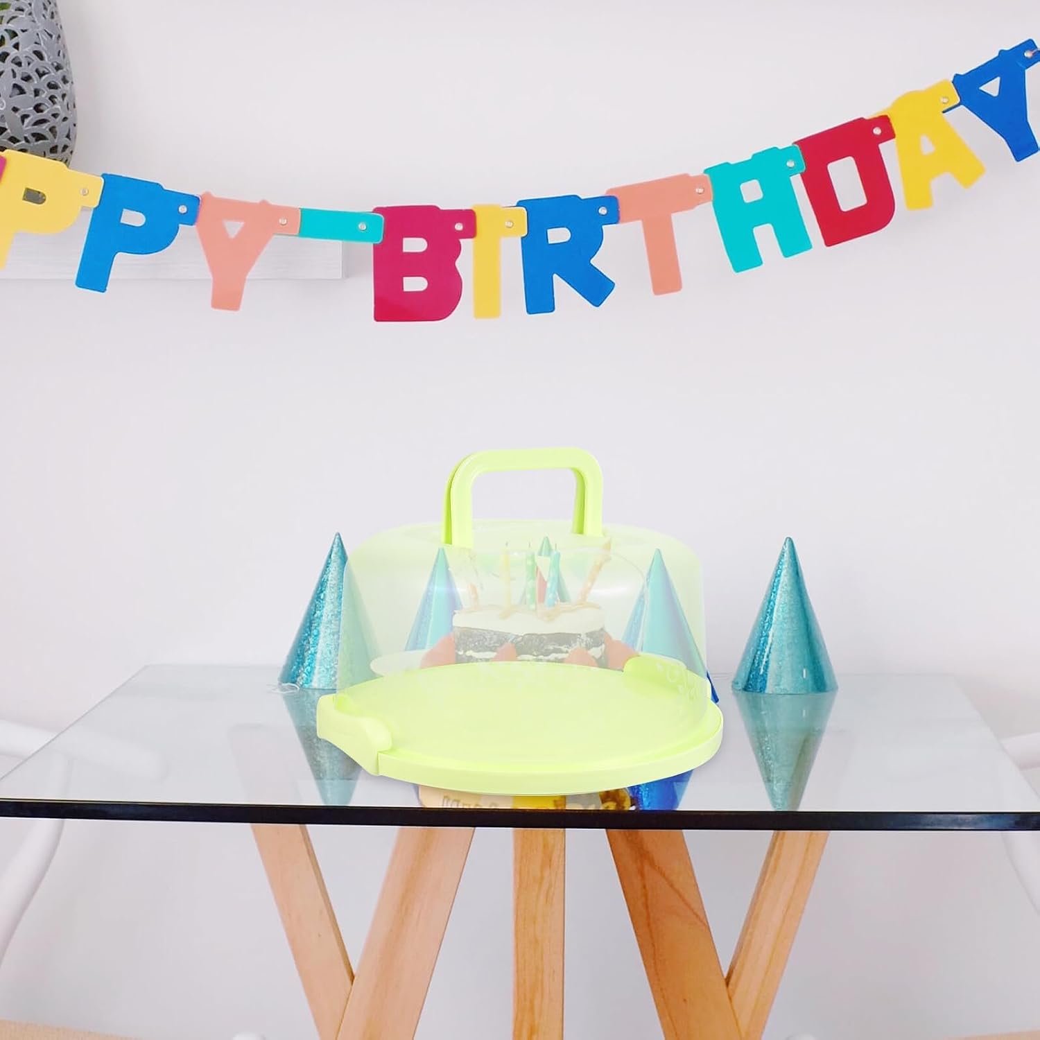 Cake Holder with Locking Lid, Portable PP Dessert Carrier