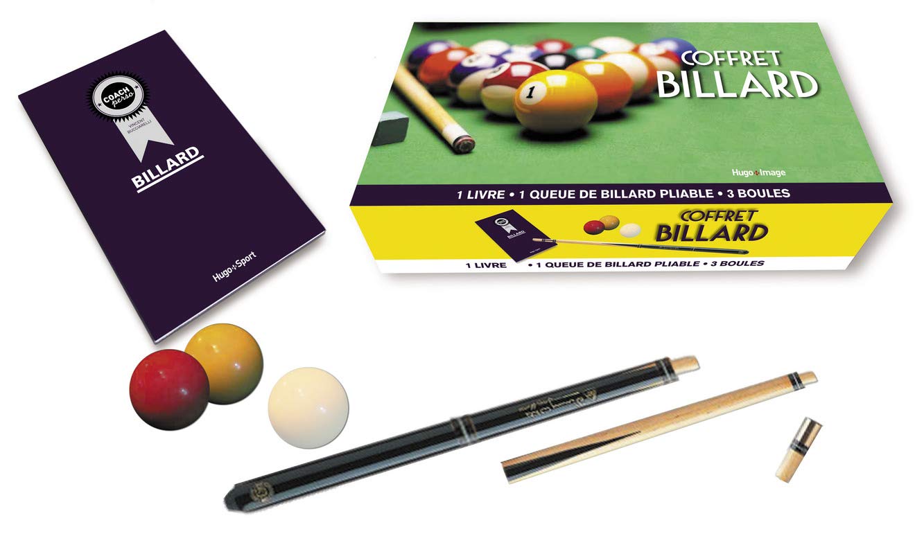 Coffret billard avec triangle bois accessoires de rechange table américaine