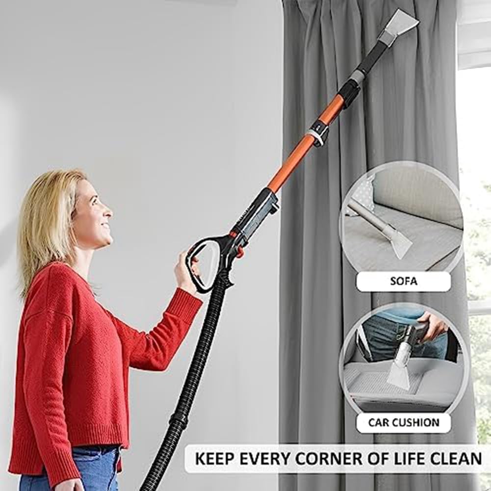 URPIZY Buse D'extraction Pour Aspirateurs, Buse D'extraction De Tête De Brosse D'aspirateur, Buses D'extraction Avec 2 Adaptateurs, Pièces D'aspirateur Transparentes