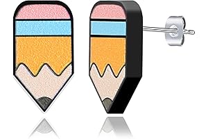 Elegant Bus Earrings: A Charming Tribute to Librarians and Bookworms