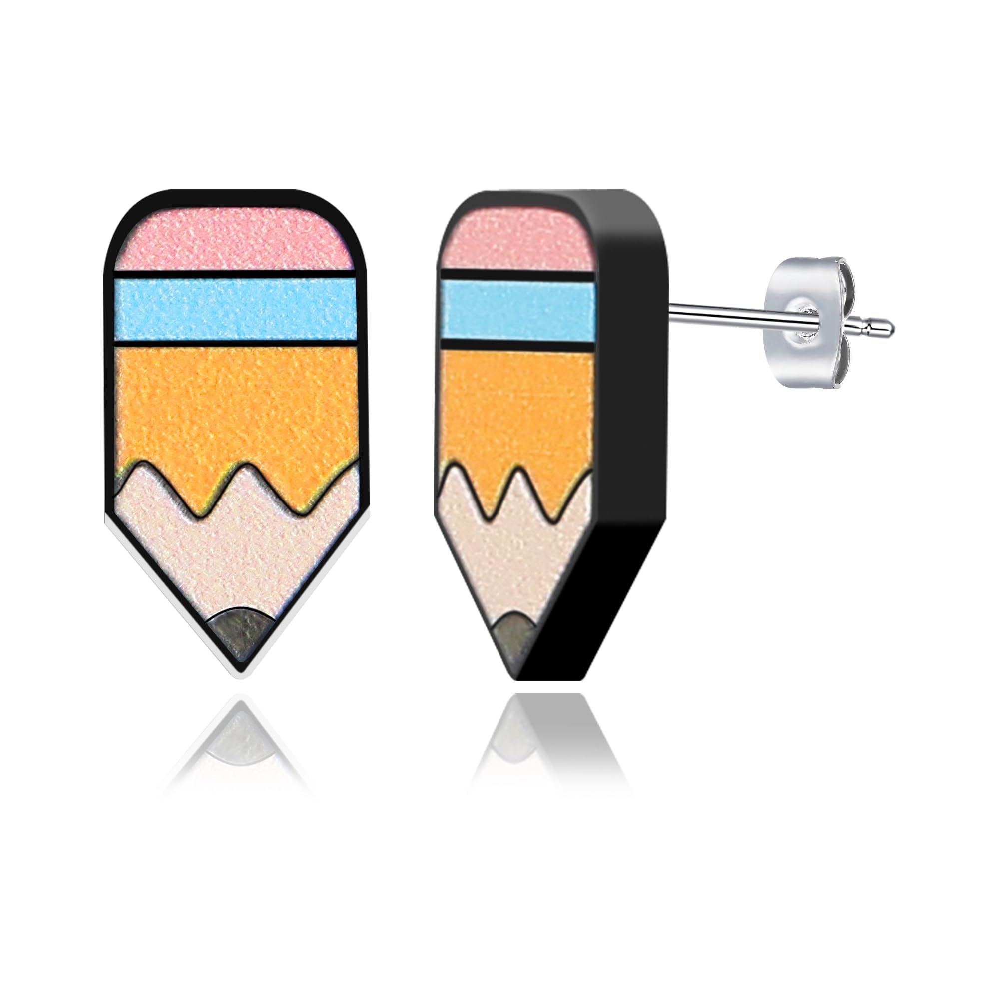Teacher Earrings for Women Book Cat Pencil Librarian School Earrings as Book Lovers Readers Bookish Gifts for Teachers