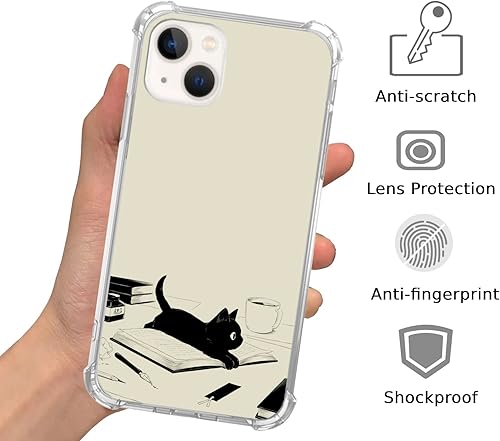 Miniatura 10 de Funda con diseño floral retro verde pastel y blanco, compatible con iPhone 15, diseño de flores retro estéticas para iPhone 15, funda de TPU para