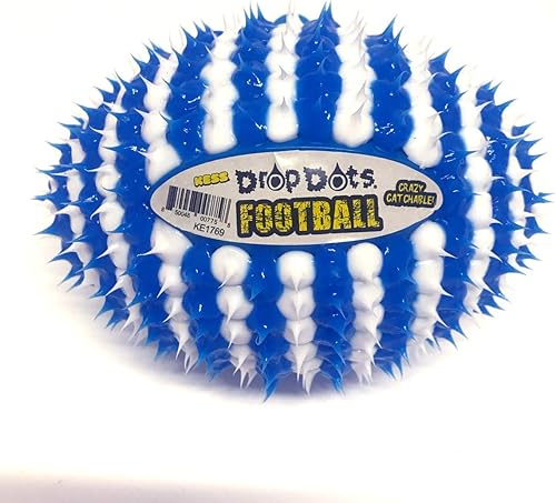 Kess Drop Dots Football Crazy Catchable, Bouncy, Spikey Fun Fácil de atrapar y agarrar Regalo perfecto para cumpleaños de niños y fiestas