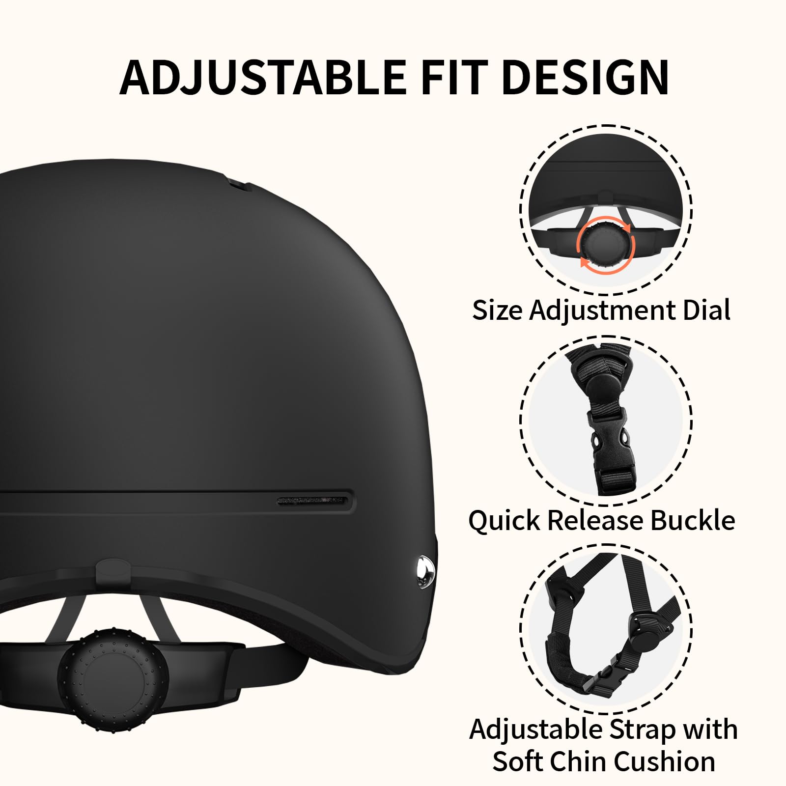 Casco de bicicleta para adultos, casco de bicicleta ajustable para hombres y mujeres, casco de ciclismo con seguridad certificada para scooter, monopatín, bicicleta de montaña, bicicleta de 3