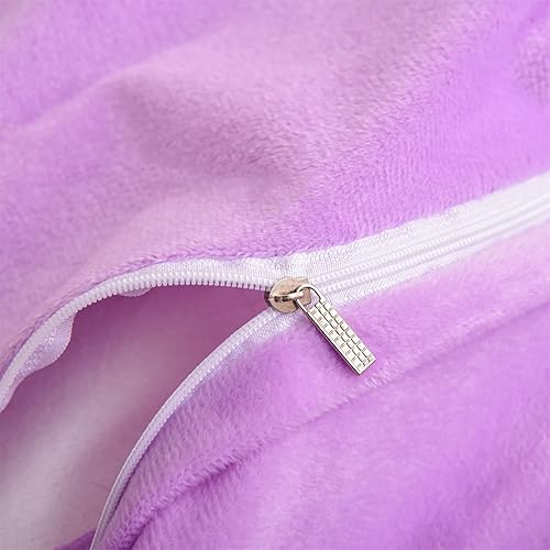 Miniatura 8 de A Nice Night Juego de funda de edredón de pelo sintético lanudo y esponjoso, estilo teñido anudado, más suave, juego de ropa de cama de terciopelo