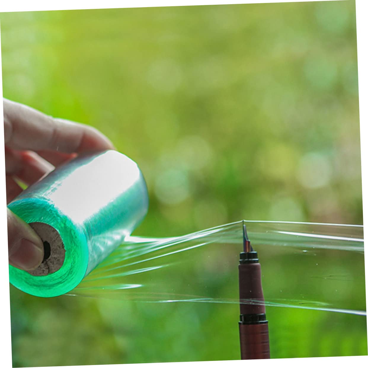 POPETPOP PVC Veredelungsband zum Veredeln 4 Rollen Grün Selbstklebend und Flexibel für Obstbäume und Pflanzen im Garten