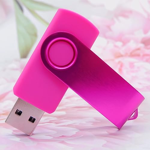 Miniatura 3 de Memorias USB de 4 GB Memory Sticks Pulgar Drive Pen Jumpdrive U Disk con adaptador tipo COTG para alumnos y estudiantes (rosa)
