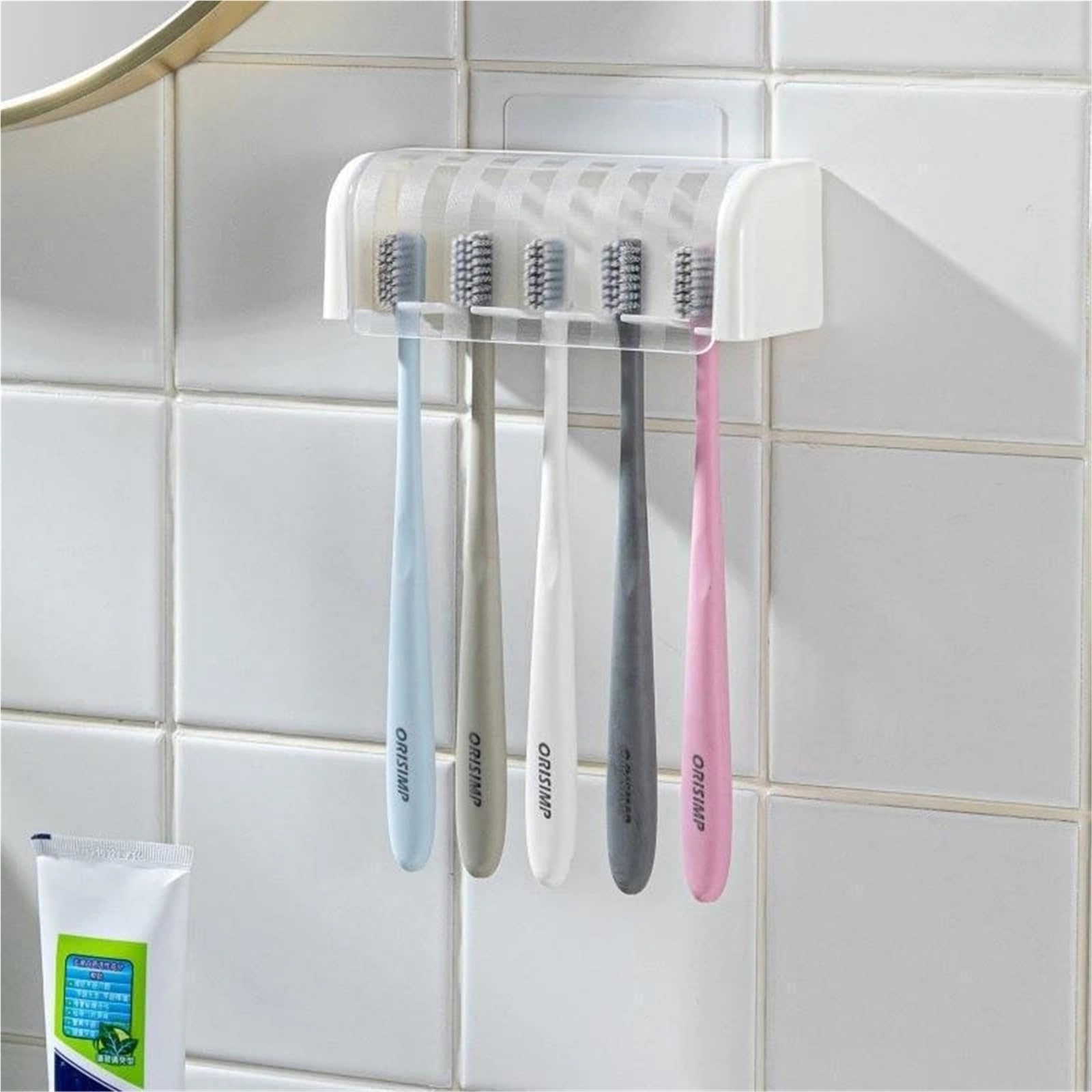 Zahnbürstenhalter Wand Wandmontierter Zahnbürstenhalter mit Deckel