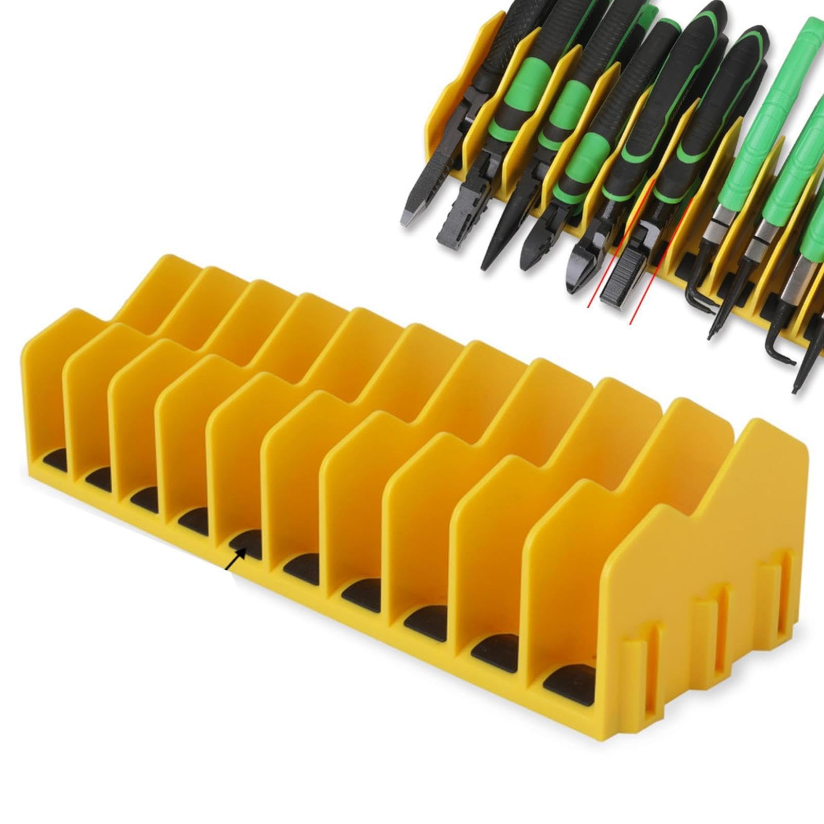 10 Slot Pliers Spanner Compact Hand Tools Screwdrivers Rack