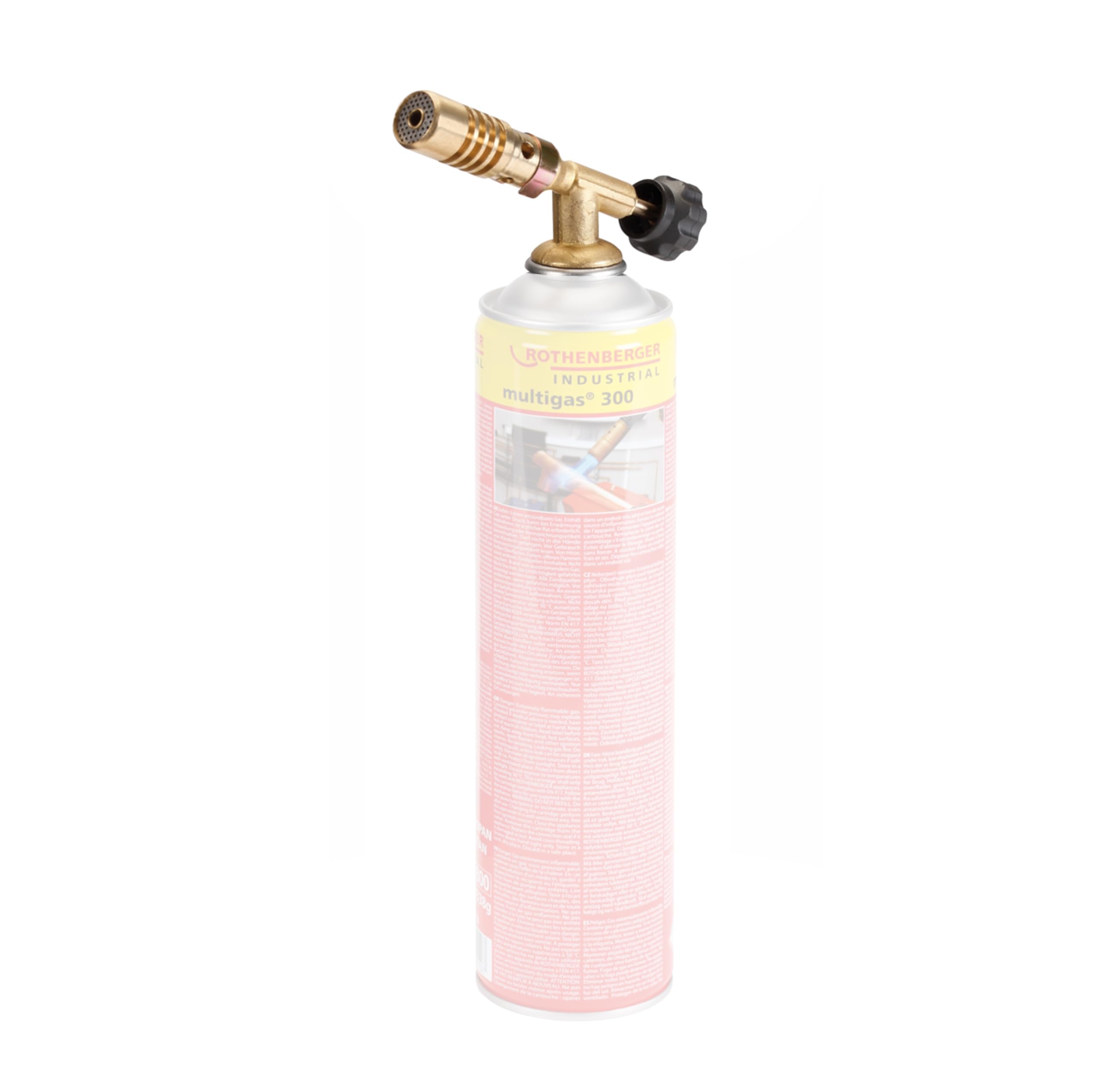 ROTHENBERGER Industrial Bruciatore Hot Pack singolo ad alte prestazioni per saldatura senza cartuccia gas attacco Euro