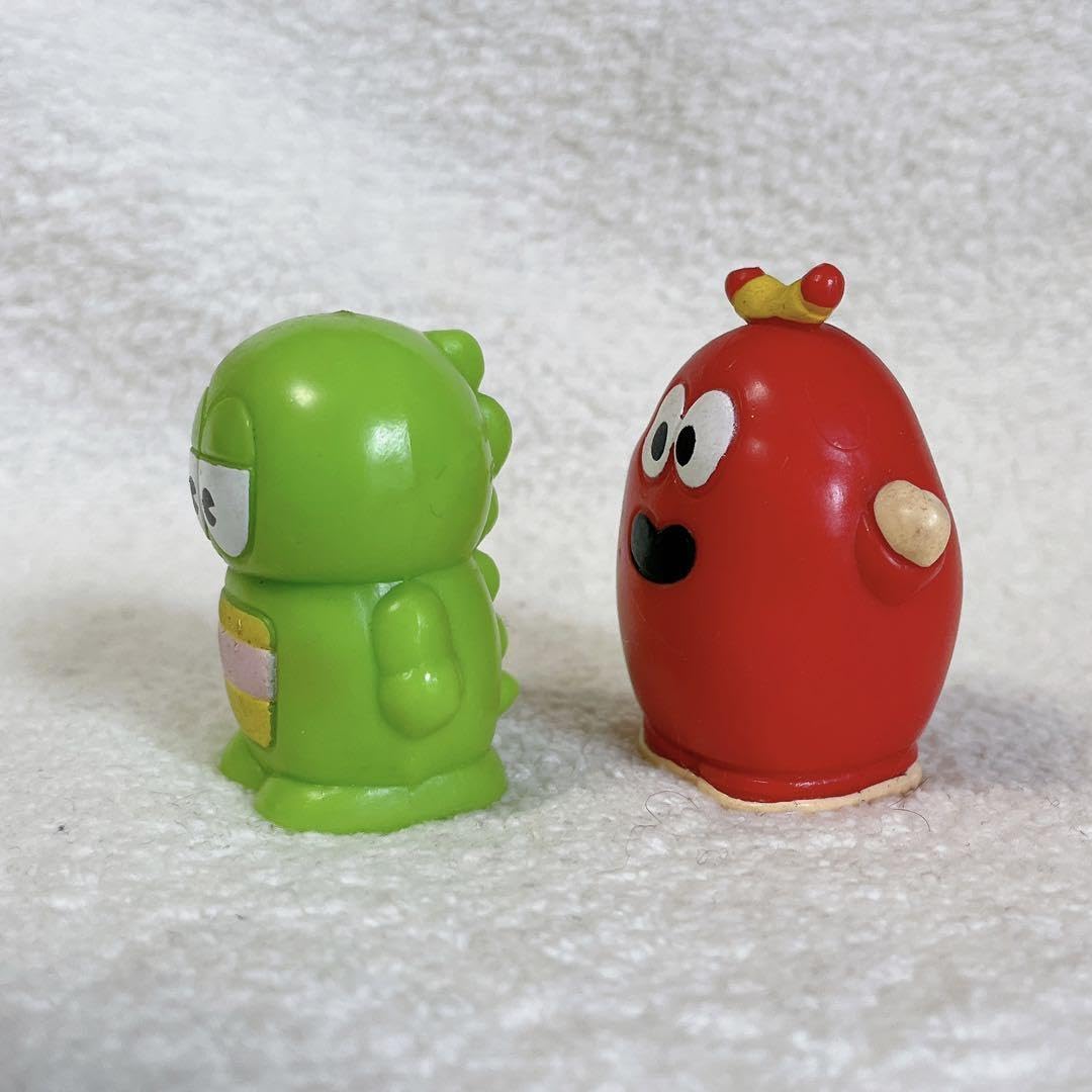 Amazon.co.jp: レトロ ガチャピン ＆ ムック 指人形セット : おもちゃ
