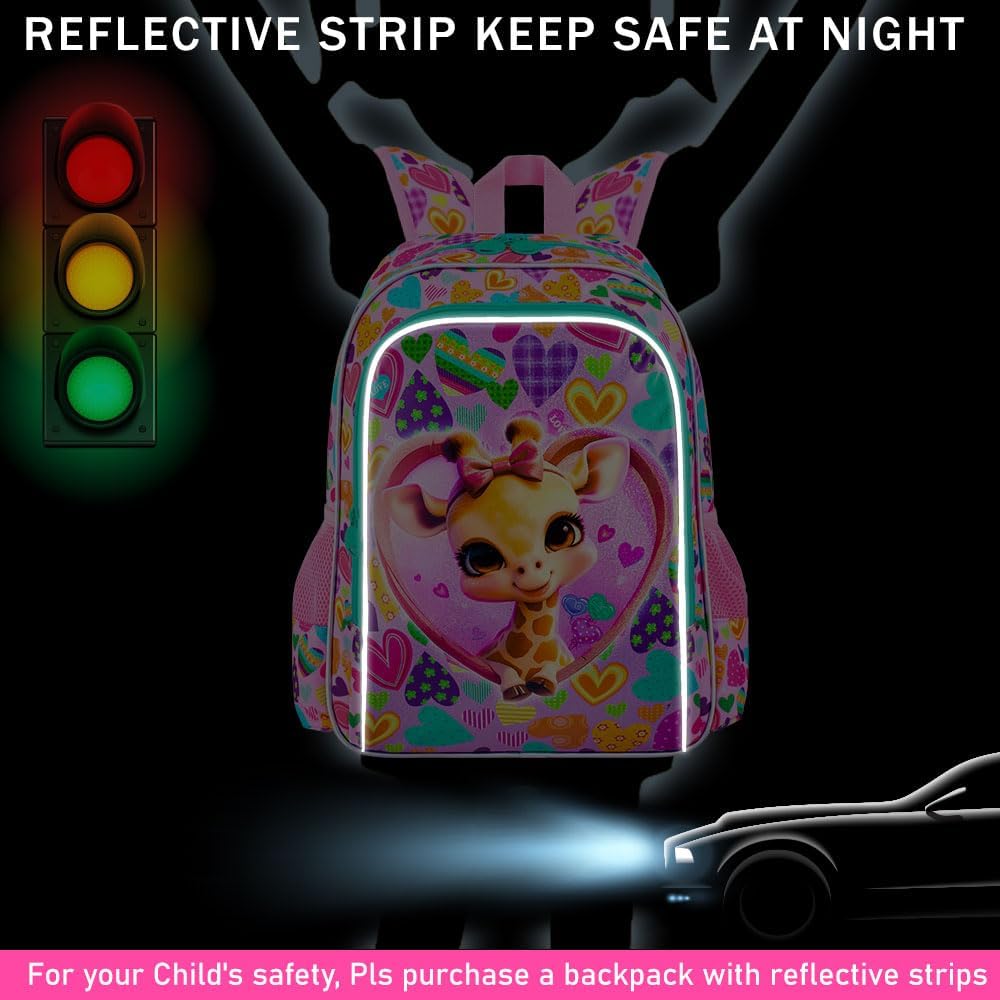16" Backpack for Girls Boys 4-8, 3Pcs Kids Bookbag Set with Lunch Box, School Bag for Preschool Kindergarten - Image 3