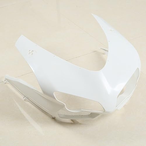 Miniatura 7 de XMT-MOTO Kit de carenado de plástico ABS para Ducati 848 1098 1198 2007 2008 2009 2010 2011 2012 (blanco sin pintar 1 juego) + parabrisas