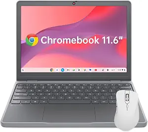 Lenovo Chromebook 11.6" IPS Intel Portable Laptop for Home, Student, Travel