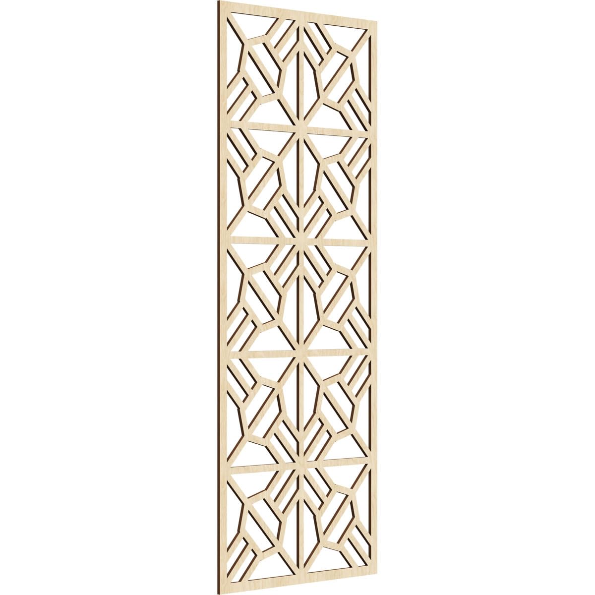 Auburn Decorative Pierced Fretwork Wood Wall Panels, 31 3/8"W x 79 3/8"H x 3/8"T, Birch