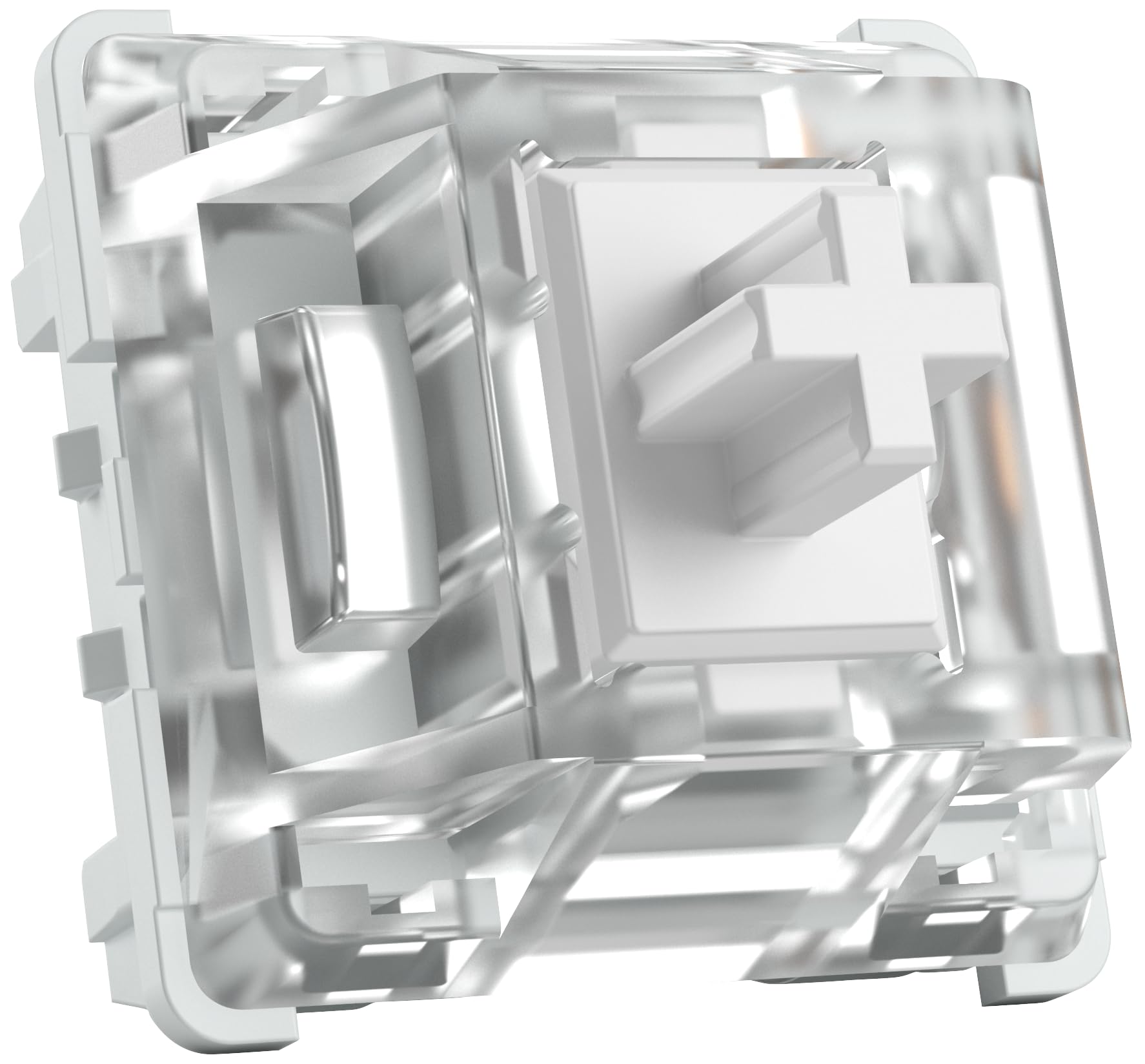 Glorious Gaming 120x Gateron Mechanical Keyboard Switches (Clear) - SMD-LED Compatible, Ultra-Light Linear for Rapid Typing & Gaming, 35g Actuation Force, 3-Pin Mount - Gateron Clear