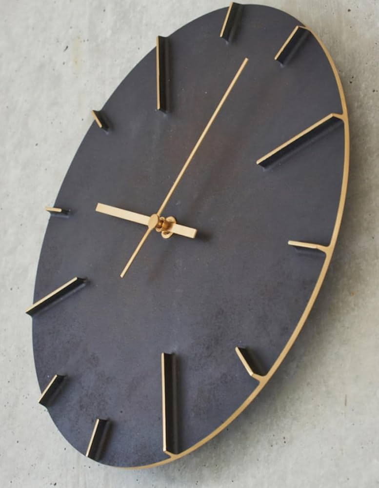 レムノス Quaint 斑紋黒染色 BK 掛け時計 クエィント  AZ15-06 Lemnos レムノス Quaint 斑紋黒染色 AZ15-06 BK 掛け時計 クエィント