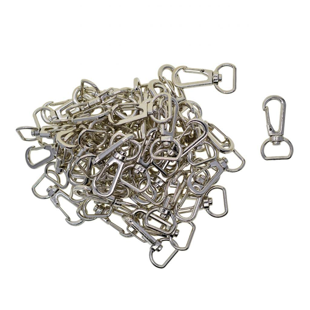 5 zestaw 50 szt. stop obrotowy smycz karabińczyk z brelokami DIY biżuteria odkrycia