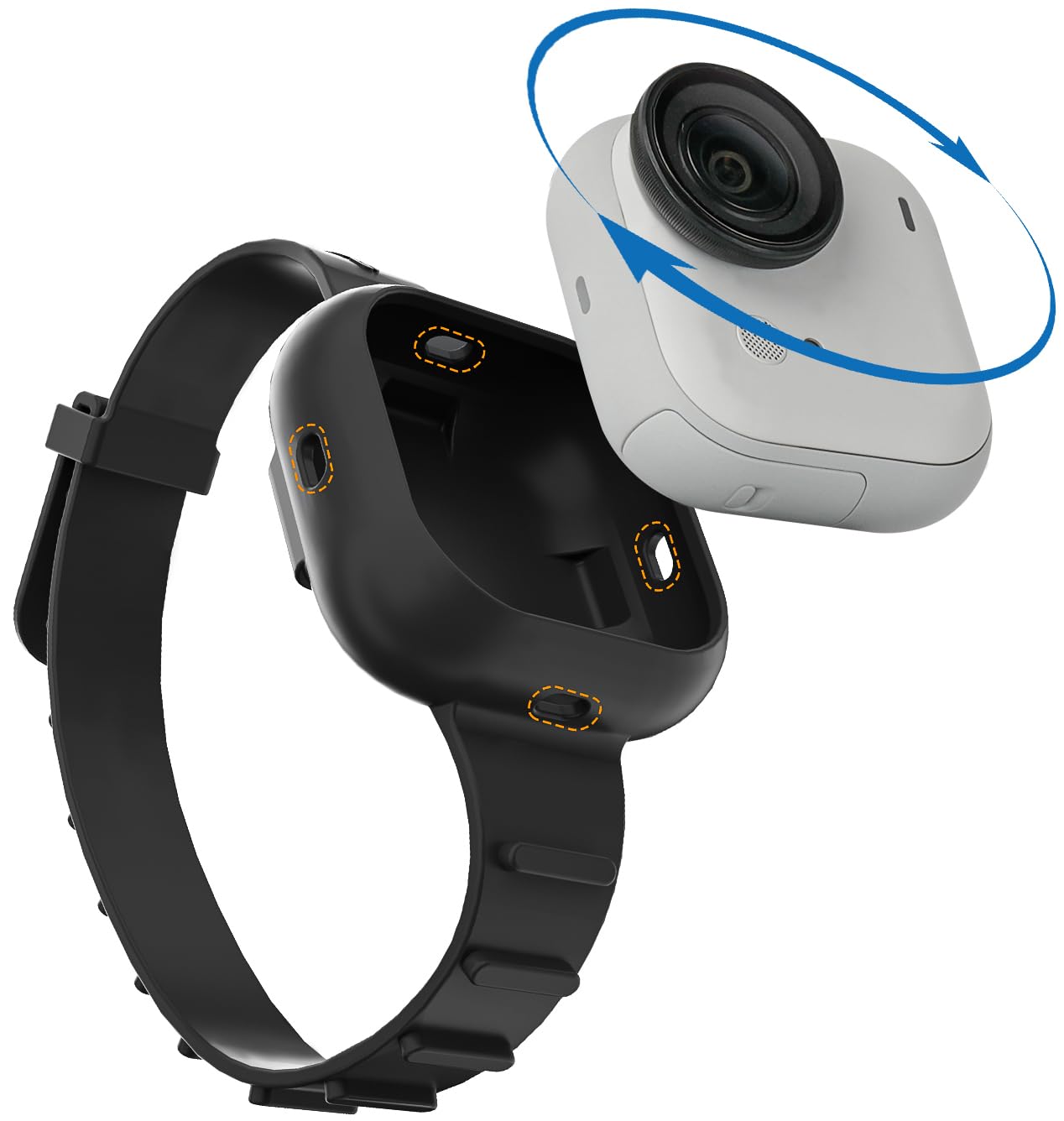 Amazon | Insta360 GO Ultra対応 リストバンド シリコンカバー 縦向き